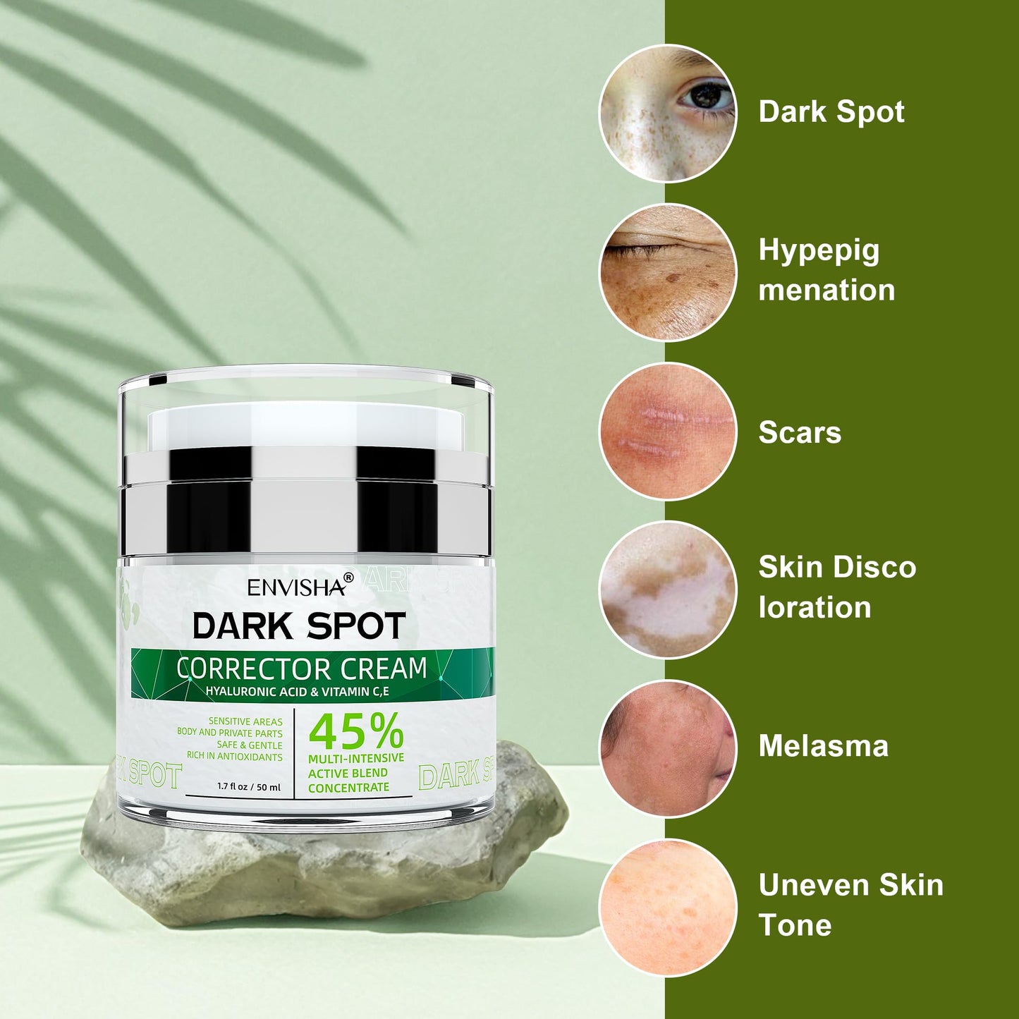Dark Spot Remover Corrector for Face and Body, Dark Spot Corrector Cream,Moisturizer-Remover Sun Spot, Age Spot,Melasma, Freckles,Brown Spot Hyperpigmentation for Men and Women