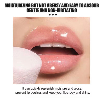 Mineral-Infused Lip Balm Glaze, Plumping Oil Gel, Moisturizing Formula, 0.5 oz