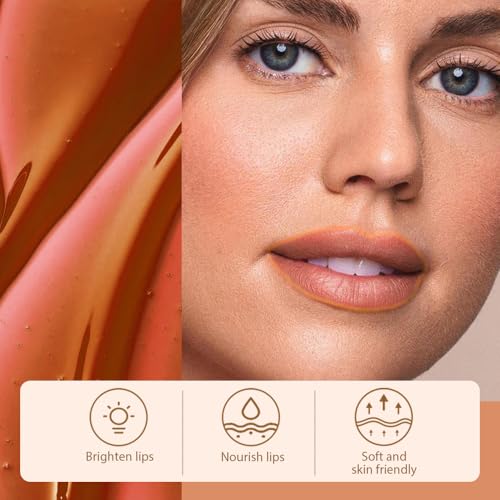 Hxssll Peel Off Lip Stain,Peel off Lip Liner Stain,Long Lasting Waterproof and Transfer Proof,Nude Peel Off Lip Tint Peel Off Lip Finish Highly Pigmented Tattoo Lip Tint Stain