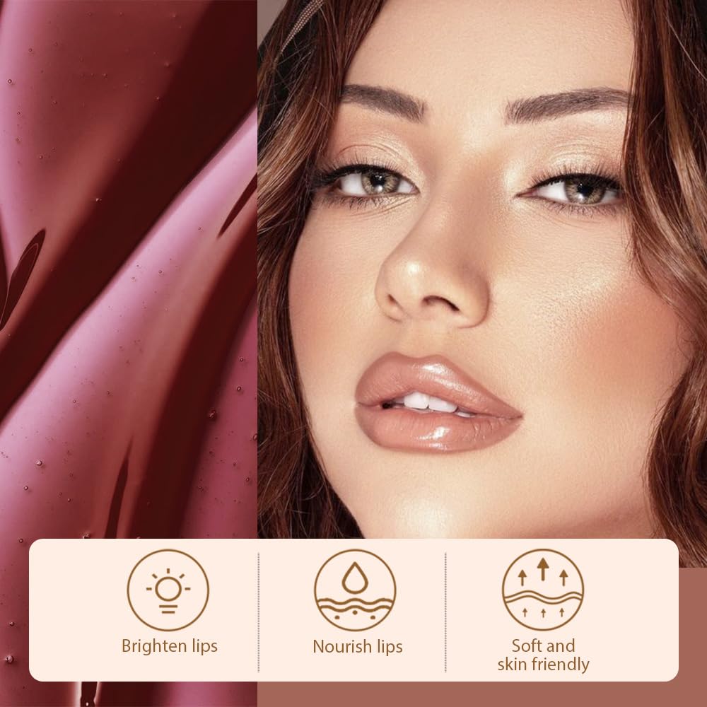 JUAAZIN Silky Smooth Retractable Matte Lip Liner Pencil for Women, Long Lasting, All Skin Types