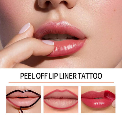 Peel Off Lip Stain, Waterproof & Transfer-Proof Lip Tint, 7 Colors, Long Lasting Matte Finish, Non-Stick Cup Lip Liner