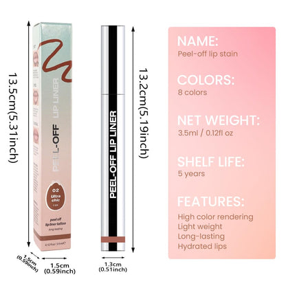 JUAAZIN Silky Smooth Retractable Matte Lip Liner Pencil for Women, Long Lasting, All Skin Types