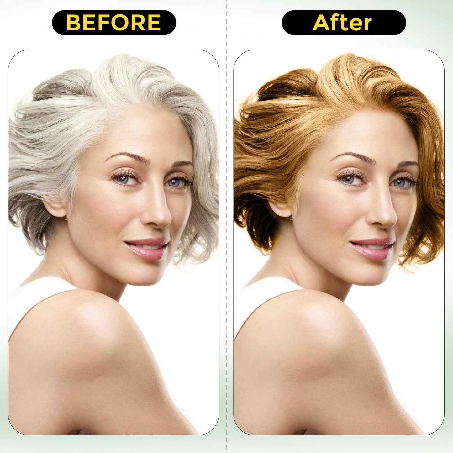 Hair Dye Shampoo 3 in 1 for Gray Hair, Herbal Ingredients Natural Shampoo Hair Dye for Women Men