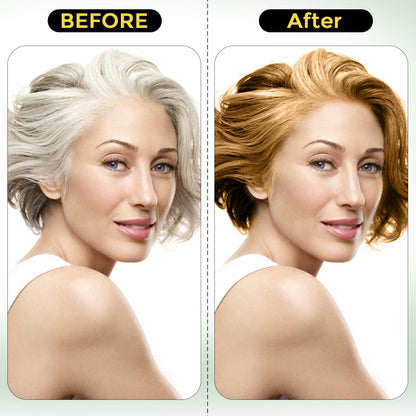 Hair Dye Shampoo 3 in 1 for Gray Hair, Herbal Ingredients Natural Shampoo Hair Dye for Women Men