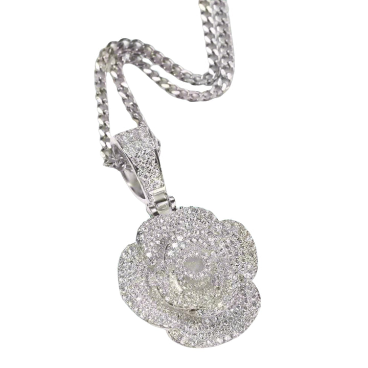 Jewelry Necklace, Logo Design, Luxury Fashion Accessories Flower Pendant Necklace