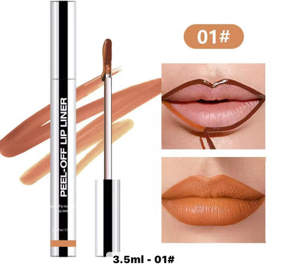 Peel Off Lip Stain, Waterproof & Transfer-Proof Lip Tint, 7 Colors, Long Lasting Matte Finish, Non-Stick Cup Lip Liner