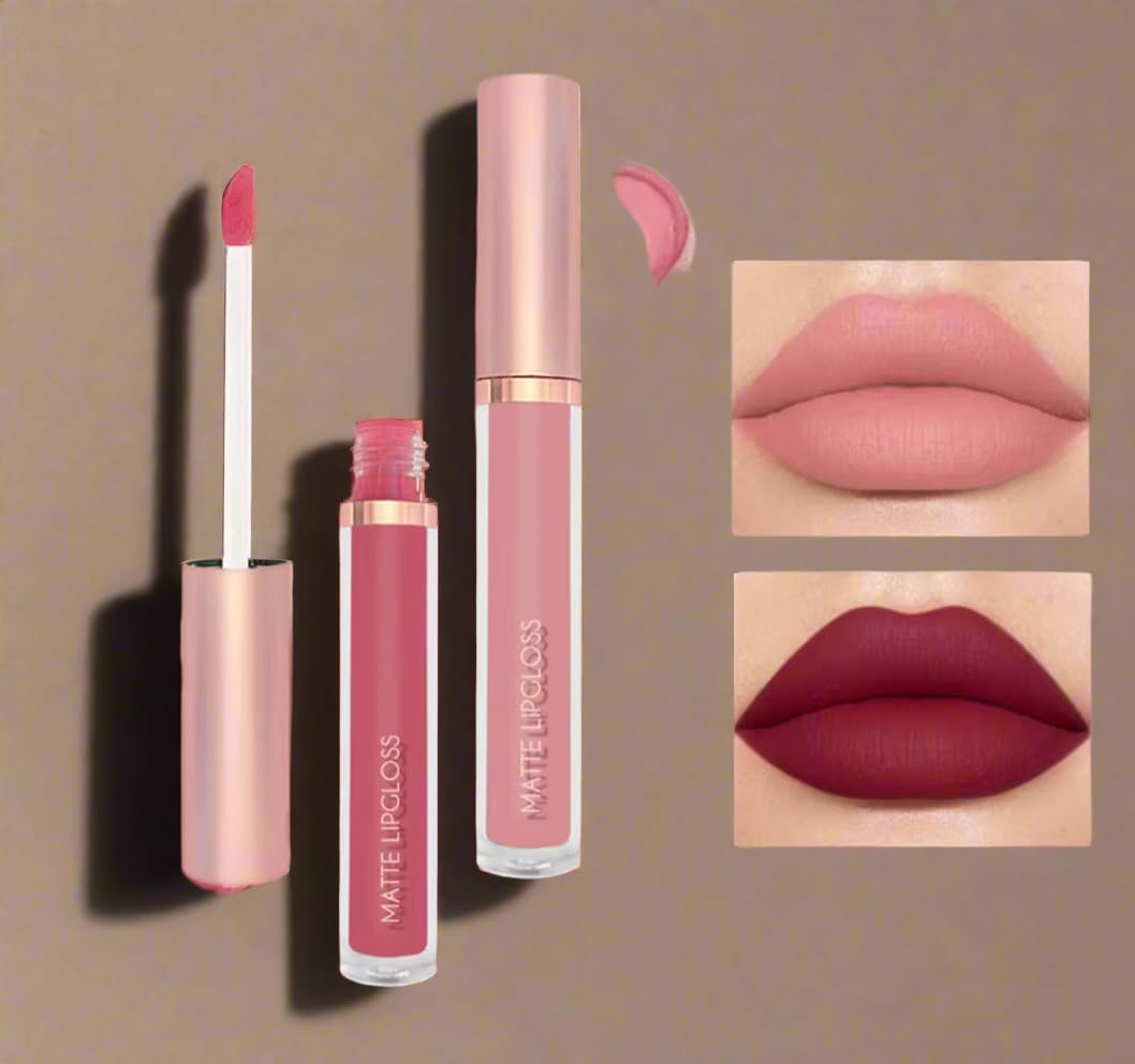 3Pcs Lip gloss Collection Makeup Set, Shiny Smooth Soft Liquid Lip Glosses Lip Stain