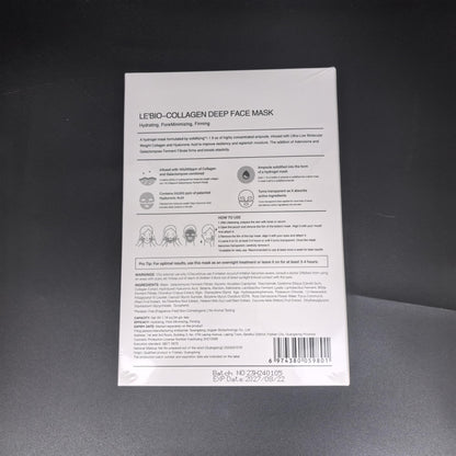 Bio-Collagen Overnight Mask, 4 Pack Facial Collagen Lifting Hydrogel Masks, Pore Minimizing, Reduce Wrinkles, Overnight Hydrating,Enhanced Skin Elasticity, Korean Skincare Masks Get Glass Skin