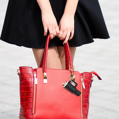 Mini cup tumbler keychain Stanley cup keychain suitable for backpacks, women's wallet accessories coins lipstick lip balm