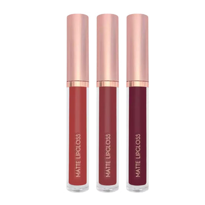 3Pcs Lip gloss Collection Makeup Set, Shiny Smooth Soft Liquid Lip Glosses Lip Stain