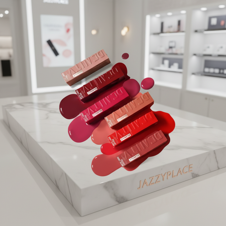 Matte Liquid Lipstick, 16-Hour Long-Lasting, Shade 02, Nude Brown