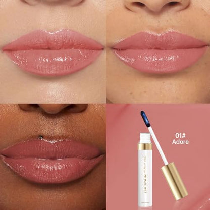 Hxssll Matte Lip Gloss Peel Off Masque - Peel Off Lip Stain Tattoo,Peel Off Lip Tint,Long Lasting Waterproof Transfer-proof Lip Mask Lip Stain Peel Off Lip Gloss,Stay Lip Makeup.