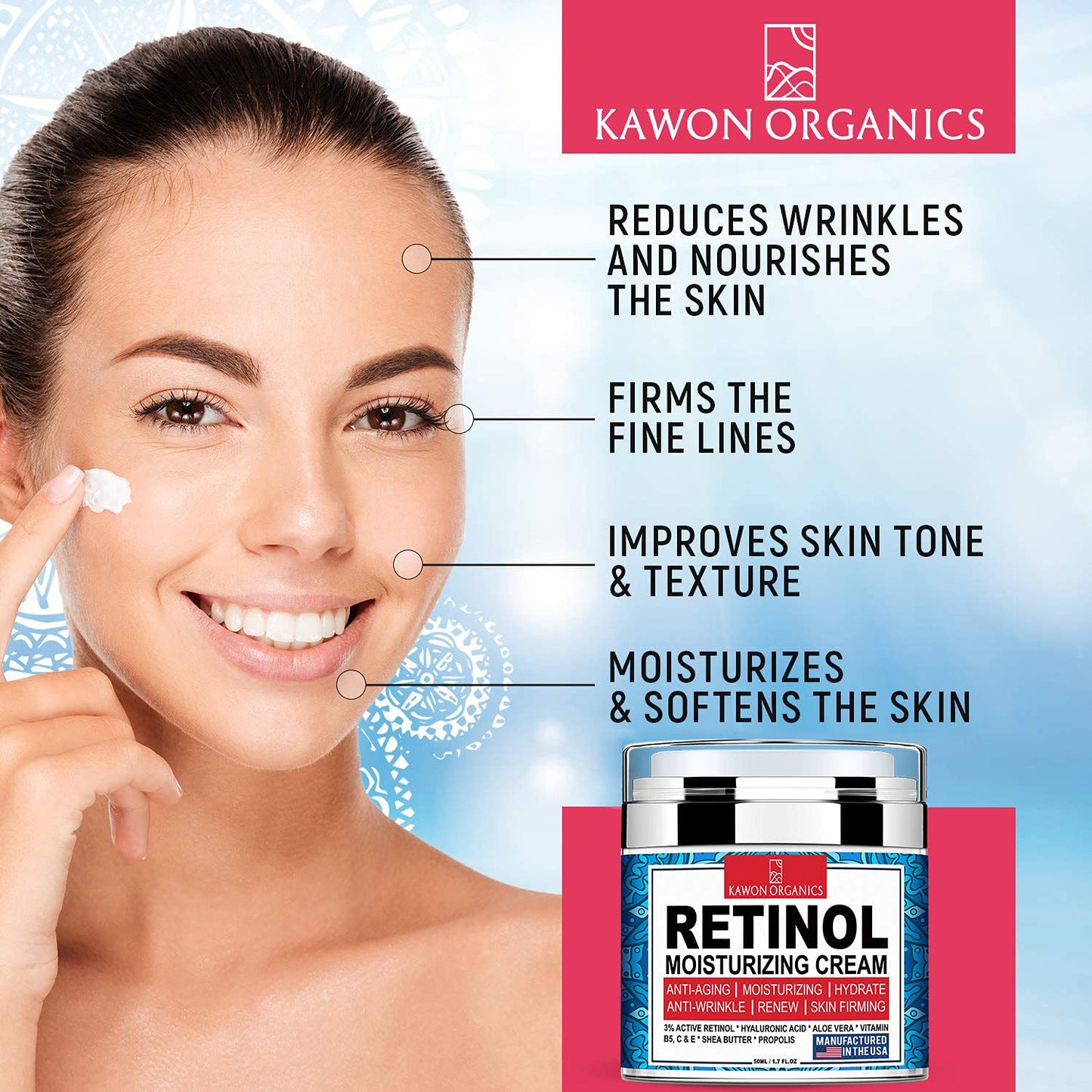 Kawon Organics Retinol Moisturizing Cream