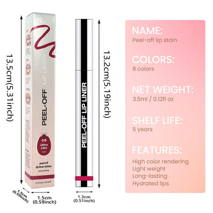 JUAAZIN Silky Smooth Retractable Matte Lip Liner Pencil for Women, Long Lasting, All Skin Types