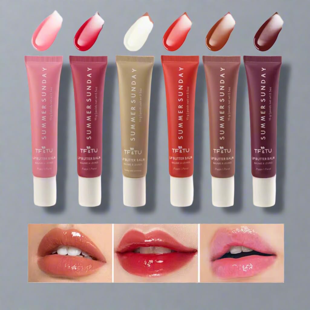 Mineral-Infused Lip Balm Glaze, Plumping Oil Gel, Moisturizing Formula, 0.5 oz