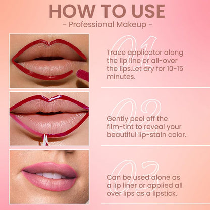 JUAAZIN Silky Smooth Retractable Matte Lip Liner Pencil for Women, Long Lasting, All Skin Types