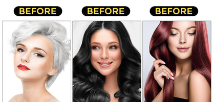 Hair Dye Shampoo 3 in 1 for Gray Hair, Herbal Ingredients Natural Shampoo Hair Dye for Women Men